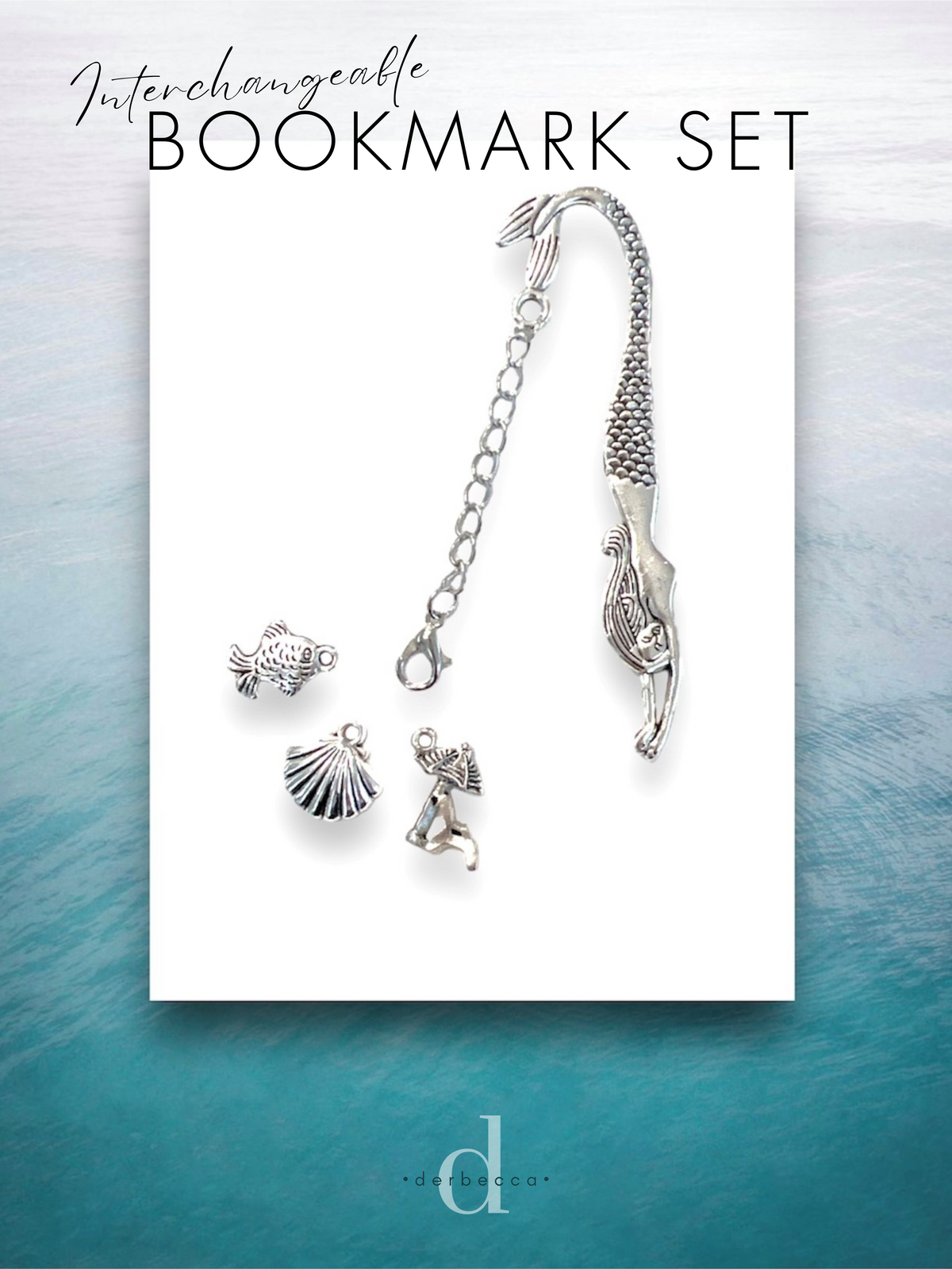 Interchangeable Bookmark Charm Set | Mermaid