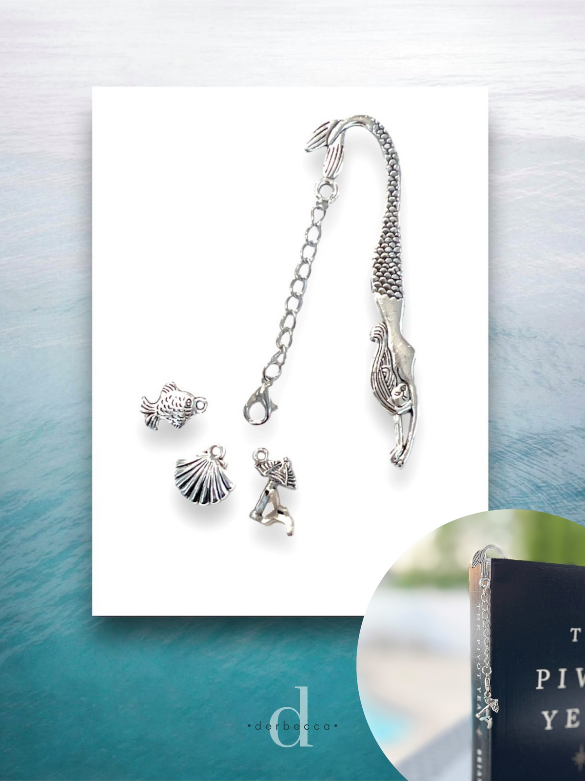 Interchangeable Bookmark Charm Set | Mermaid