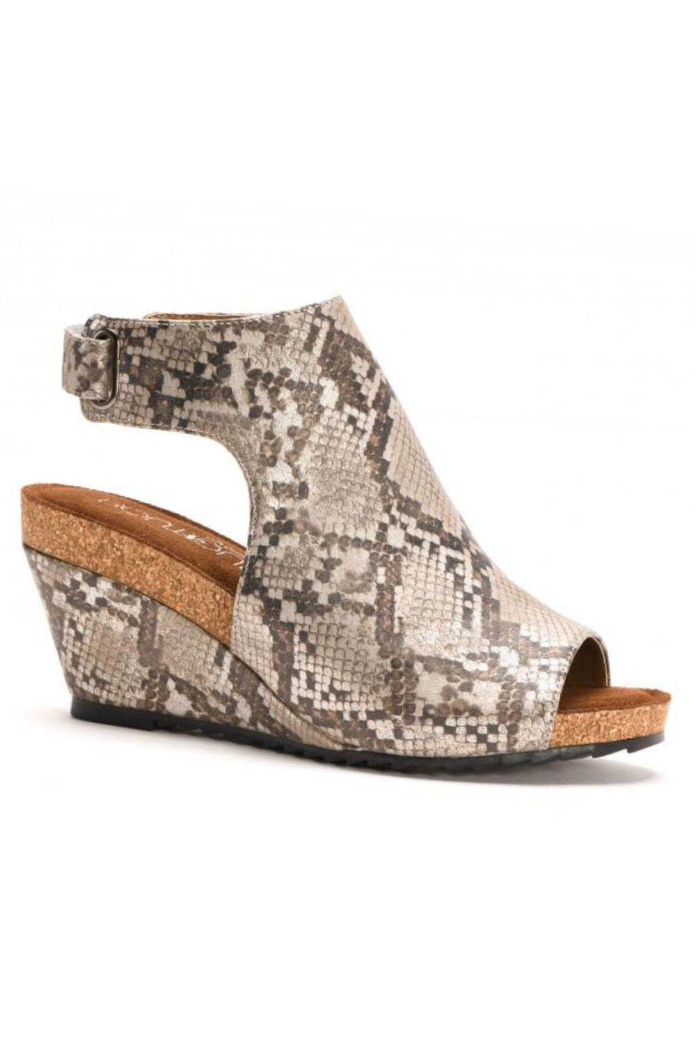 Corkys hot sale snakeskin wedges