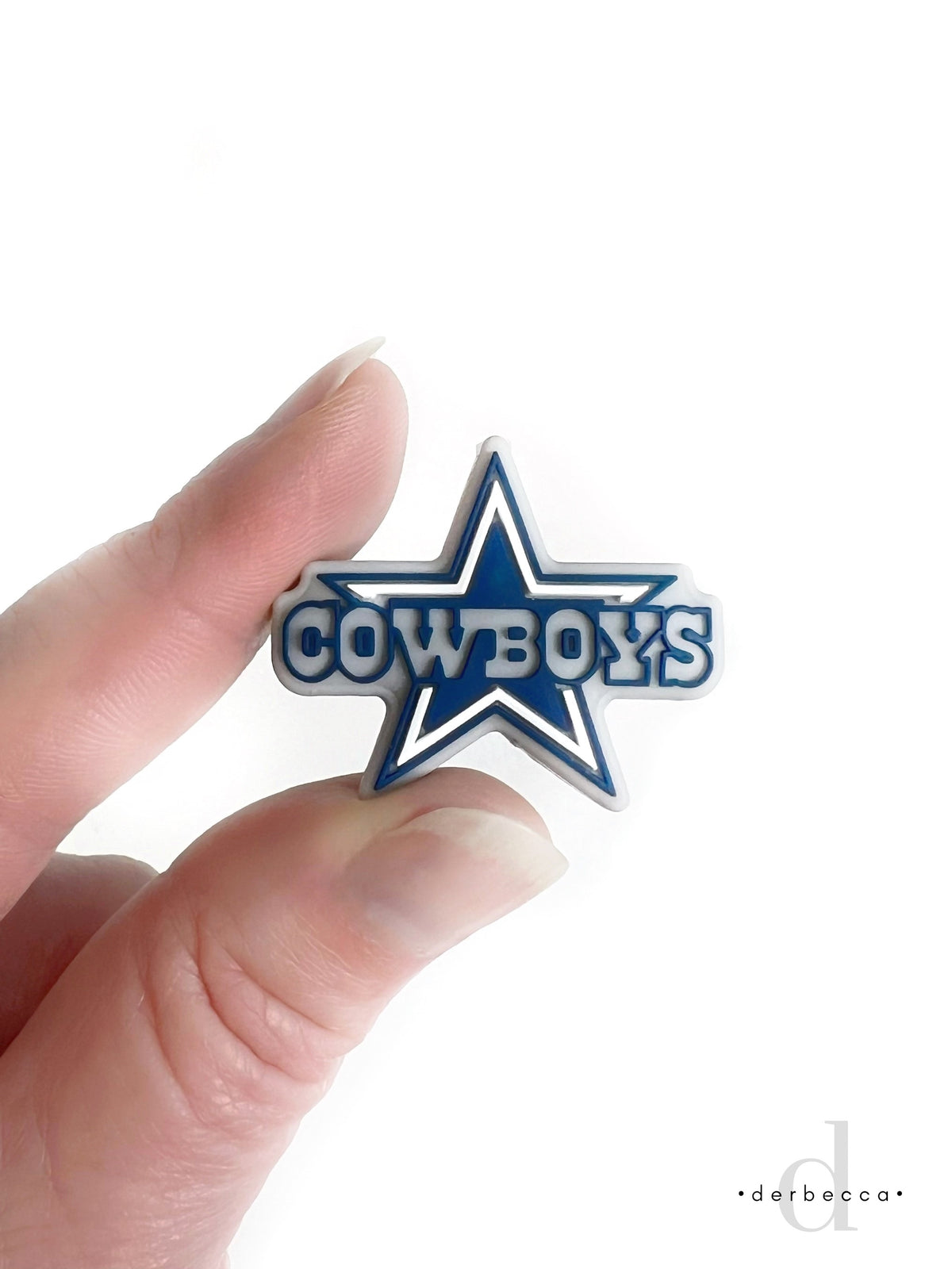 Dallas Cowboys Logo Bead for Keychain or any DIY project like lanyards, soothers or teethers, pacifier holders, etc.