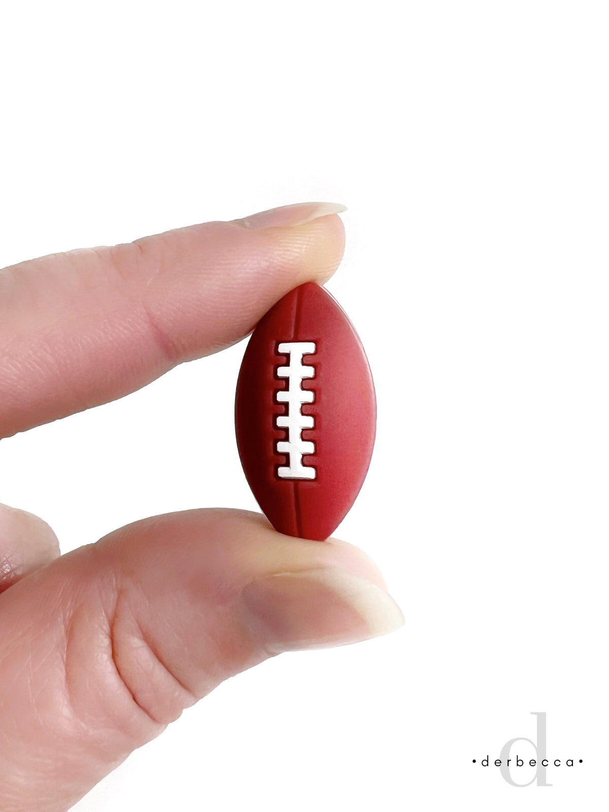 Football Rubber Silicone Bead