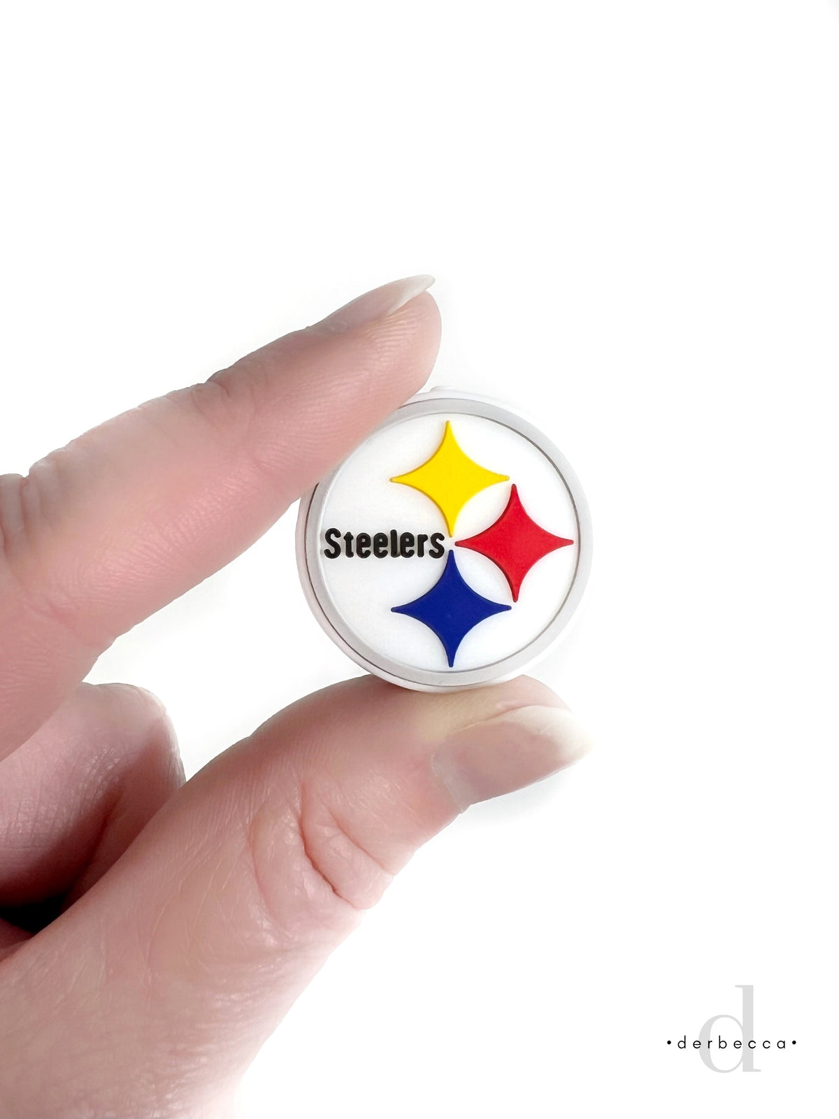 Steelers Silicone Focal Bead