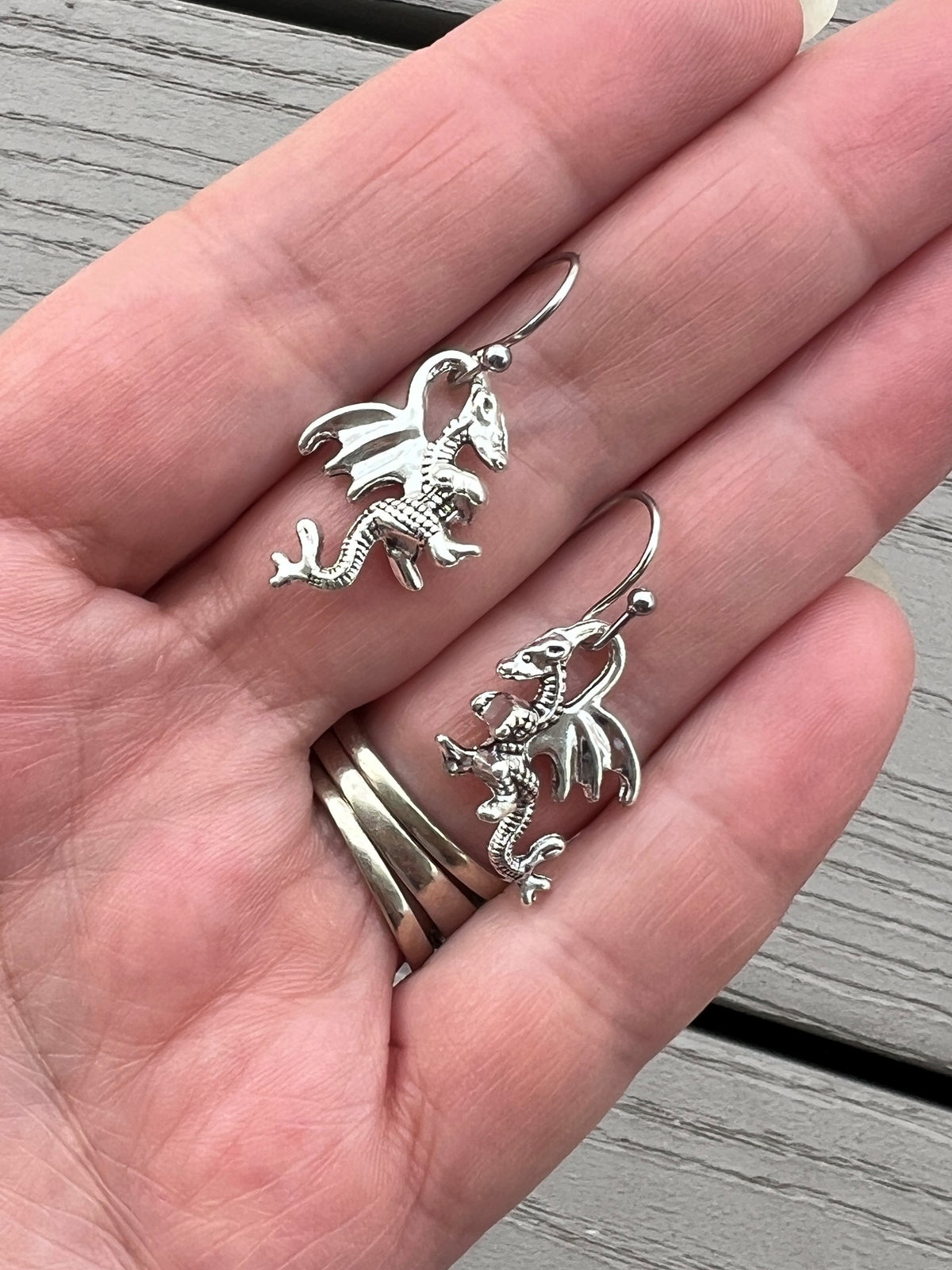 Dragon Necklace & Earrings