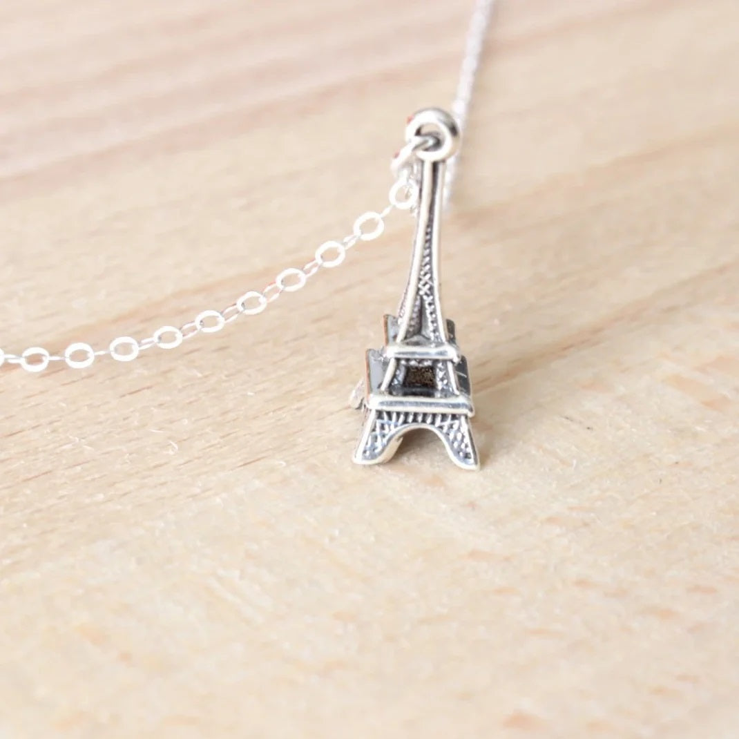 Paris Eiffel Tower Message Necklace | you are