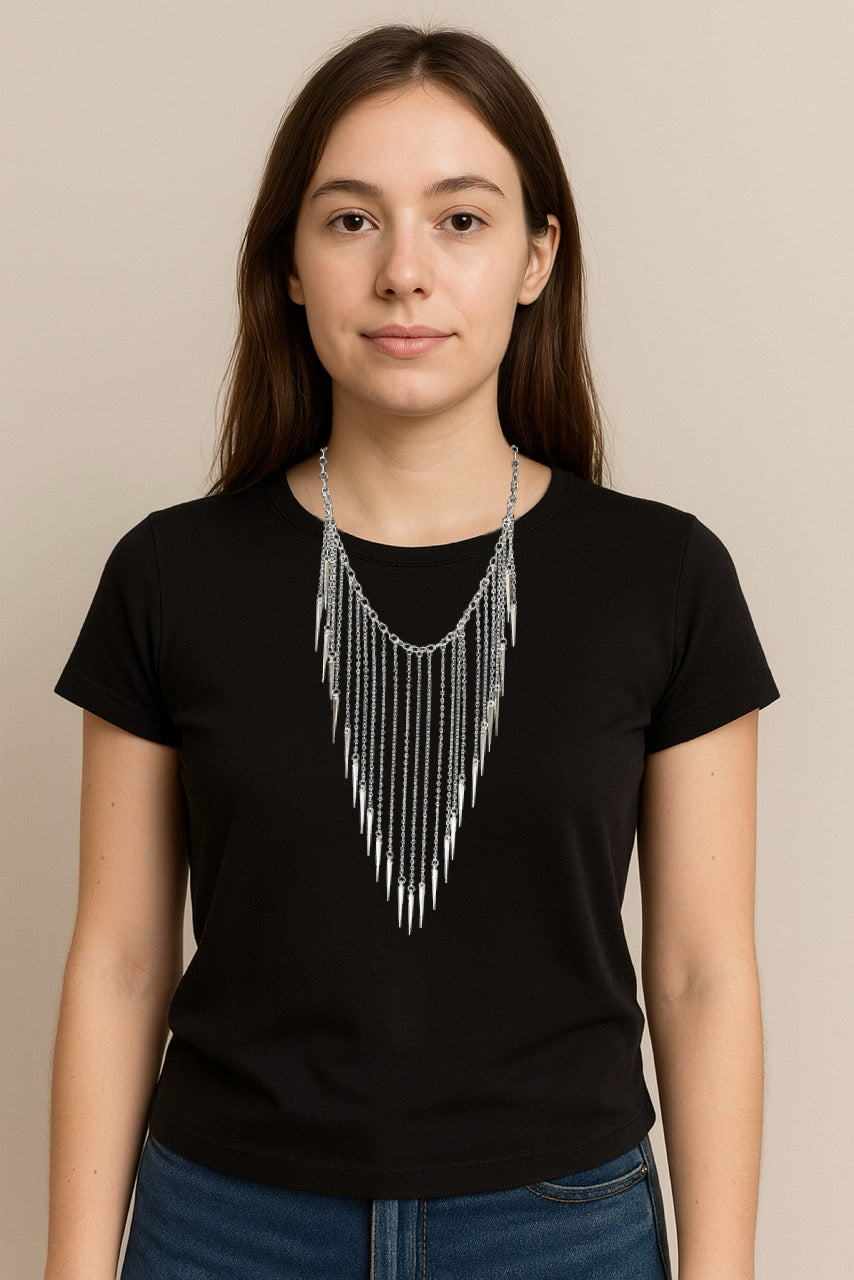 Waterfall Cascade Bib Necklace