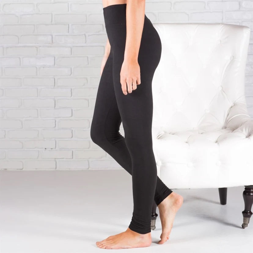 Solid Athleisure Leggings Buttery Soft Brushed Microfiber 3 Inch Waistband True to Size  OS 0-10 TC 12-18 PLUS 18-28