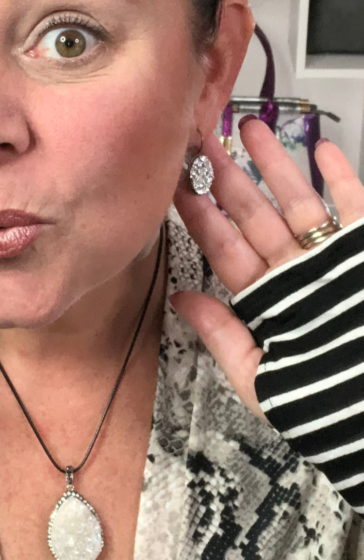 Dixie Bliss Earrings: Brilliant Lever Backs
