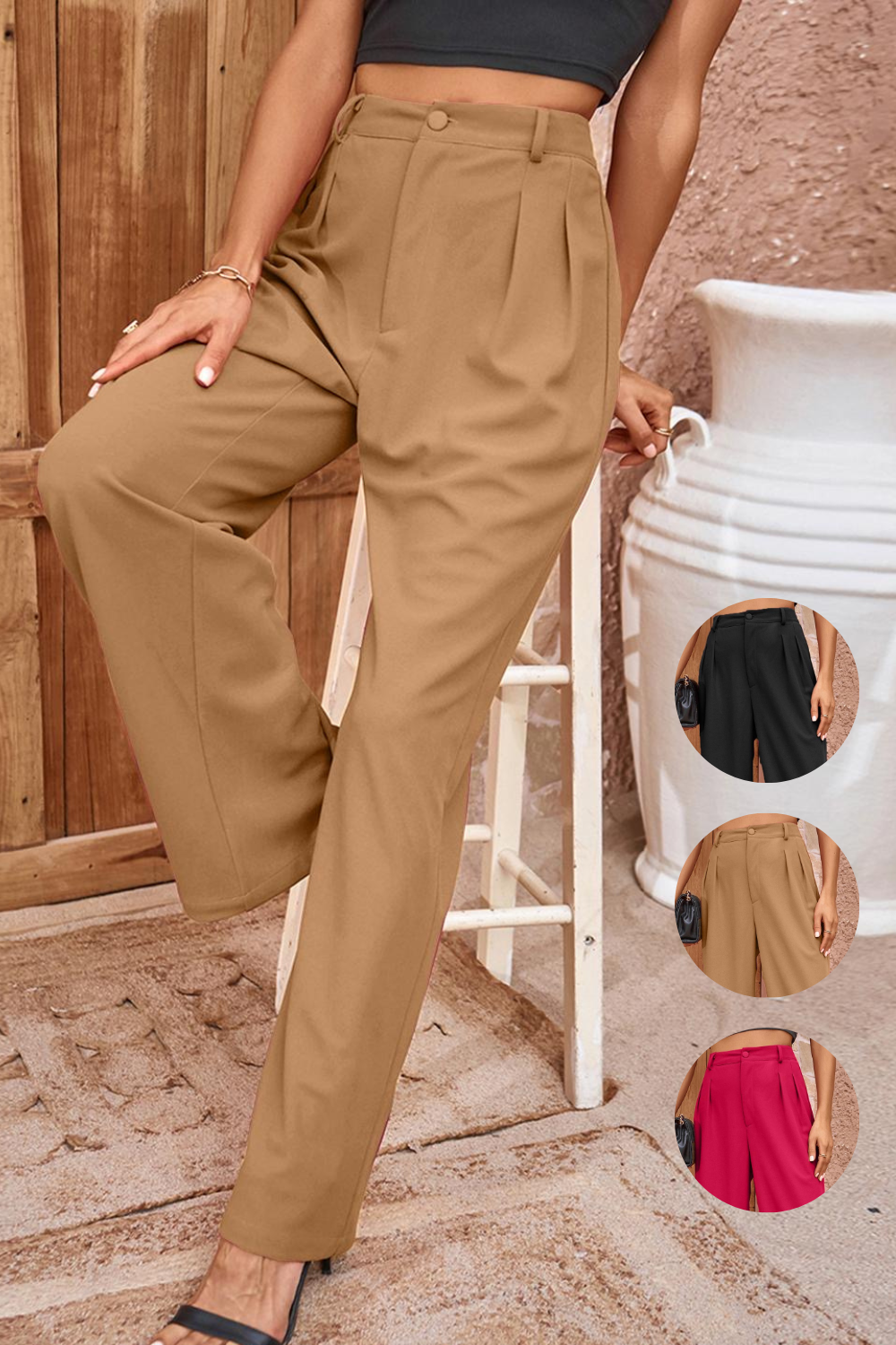 Primm Pleated Pants | 3 colors |