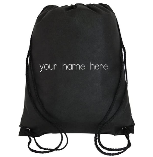 Cinch Bag: Personalized * Add your name