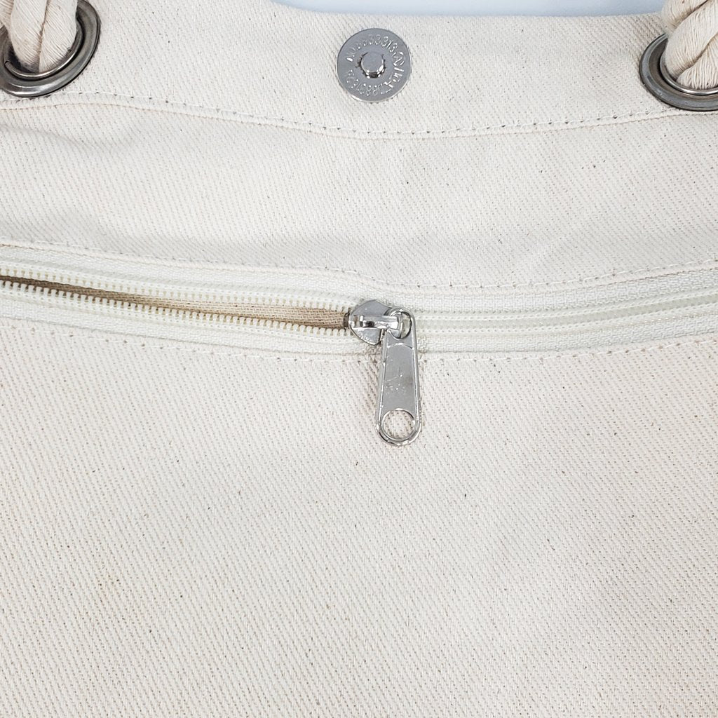 Canvas Rope Handle Tote Bag: Anchor