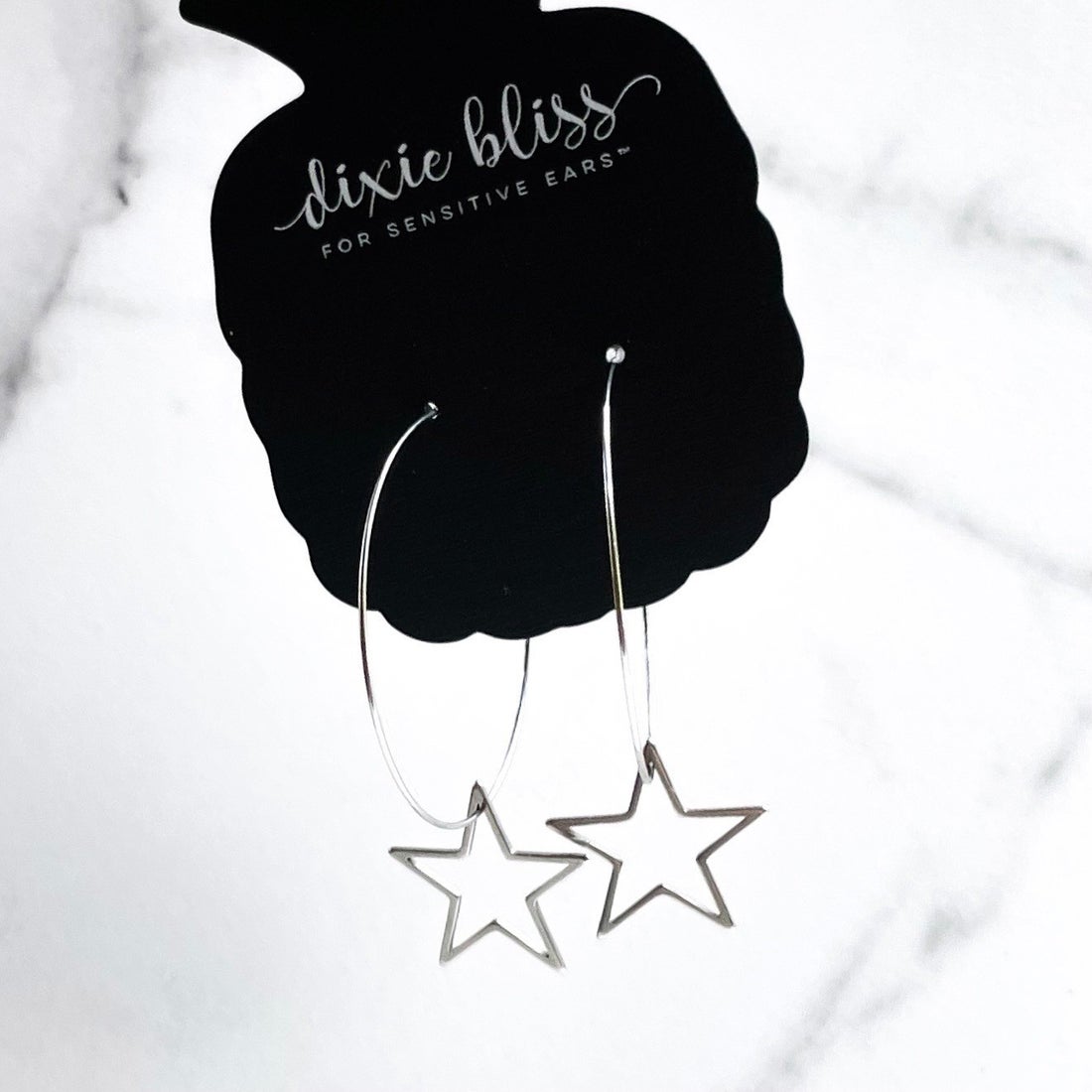 Dixie Bliss Earrings: Fanciful Hoops in Stars
