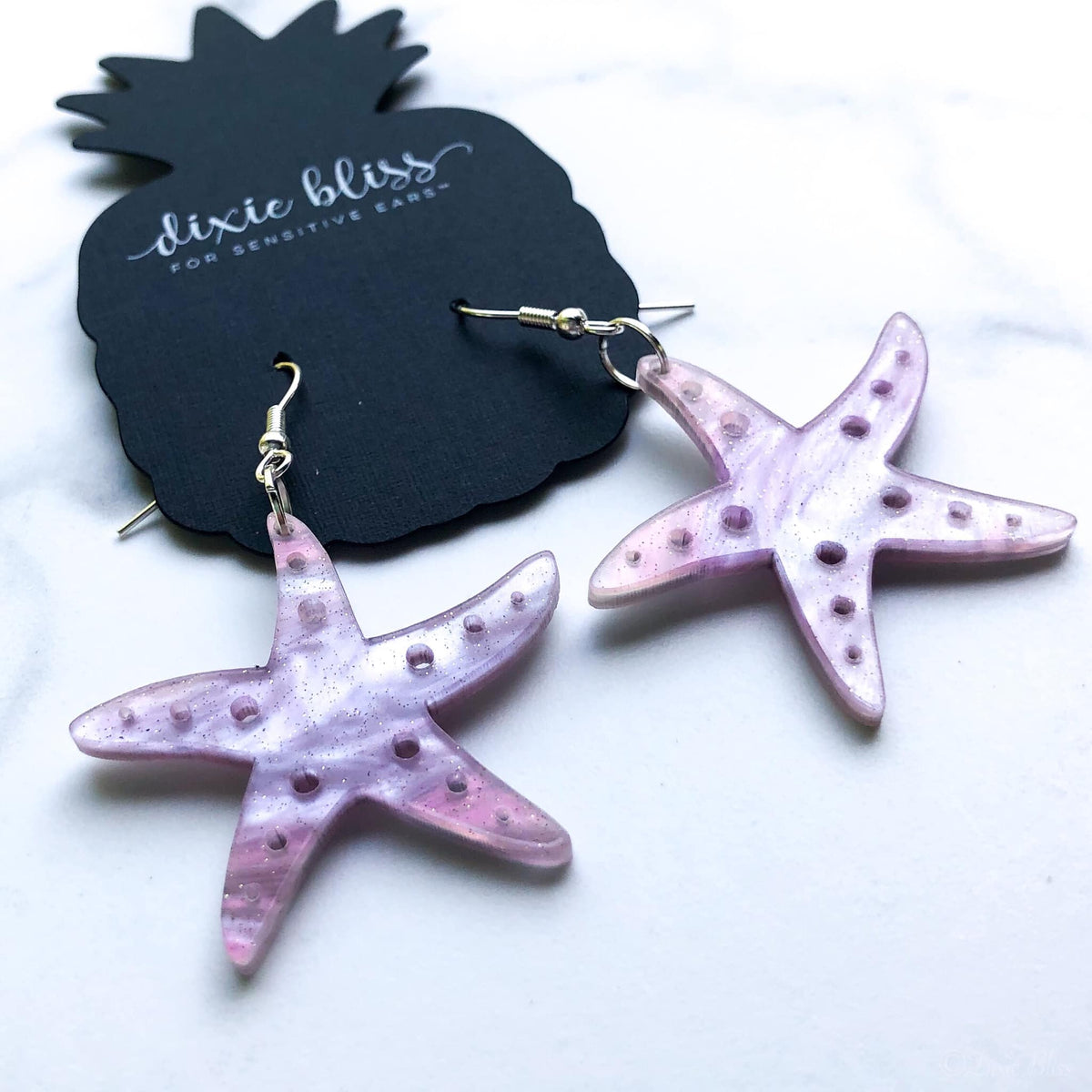 Dixie Bliss Earrings: Starfish Dangles
