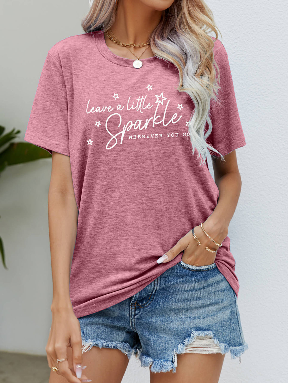 Leave a Little Sparkle Graphic Tee | 6 colors |