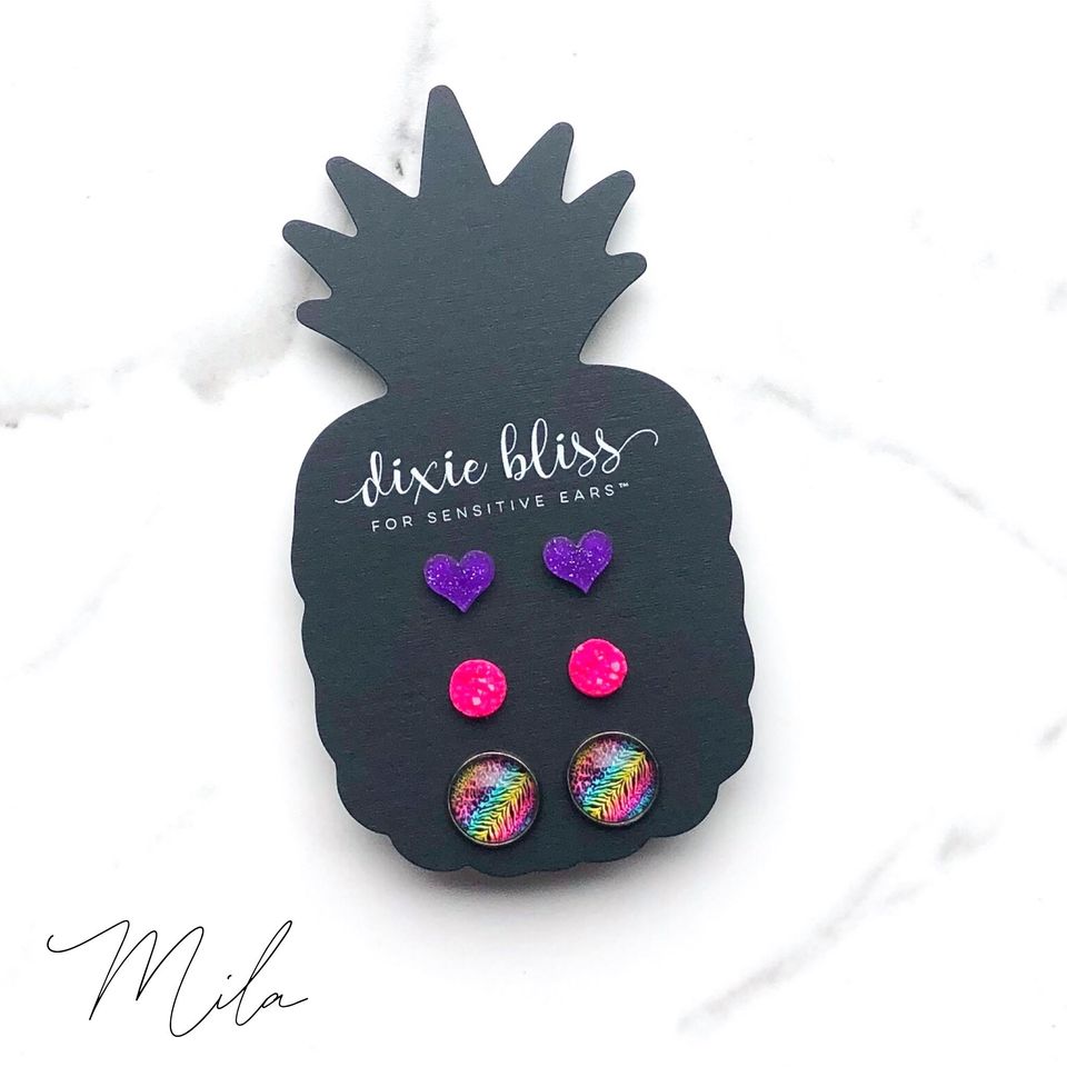 Dixie Bliss Earrings: Love Mila