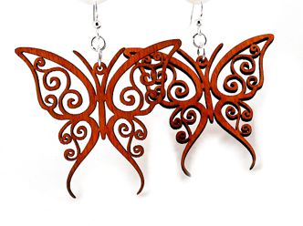 Wooden Butterfly Earrings | 2 colors |
