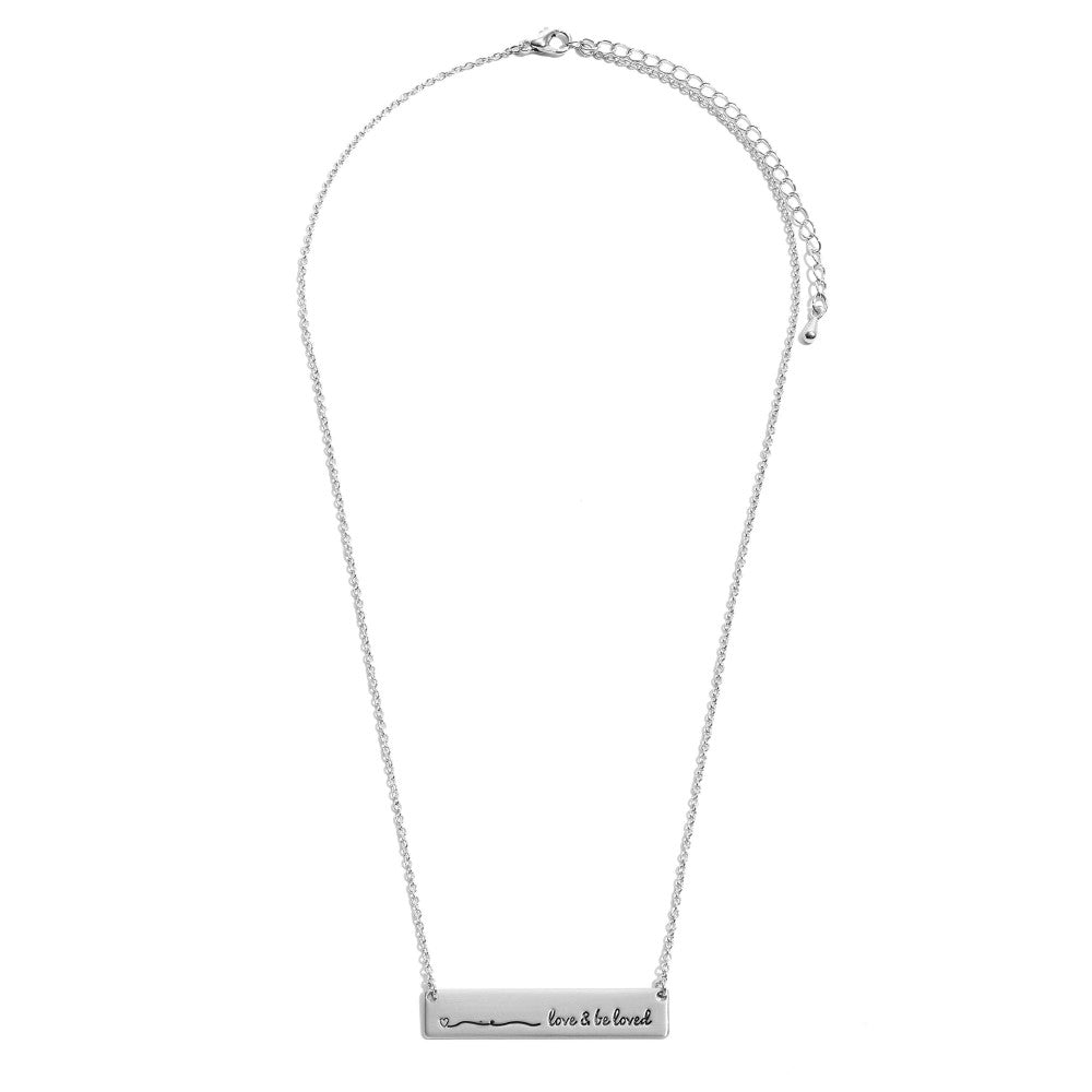 Love & Be Loved Bar Necklace