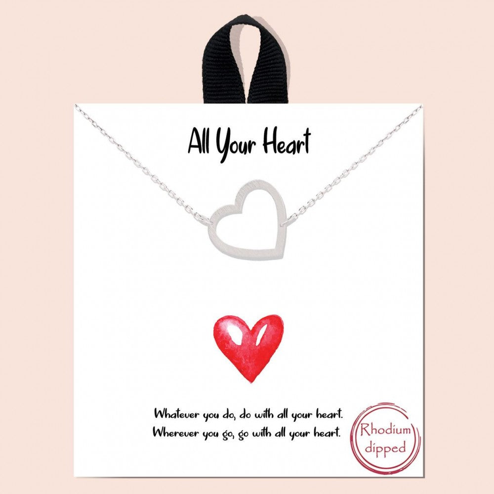 All Your Heart Message Necklace