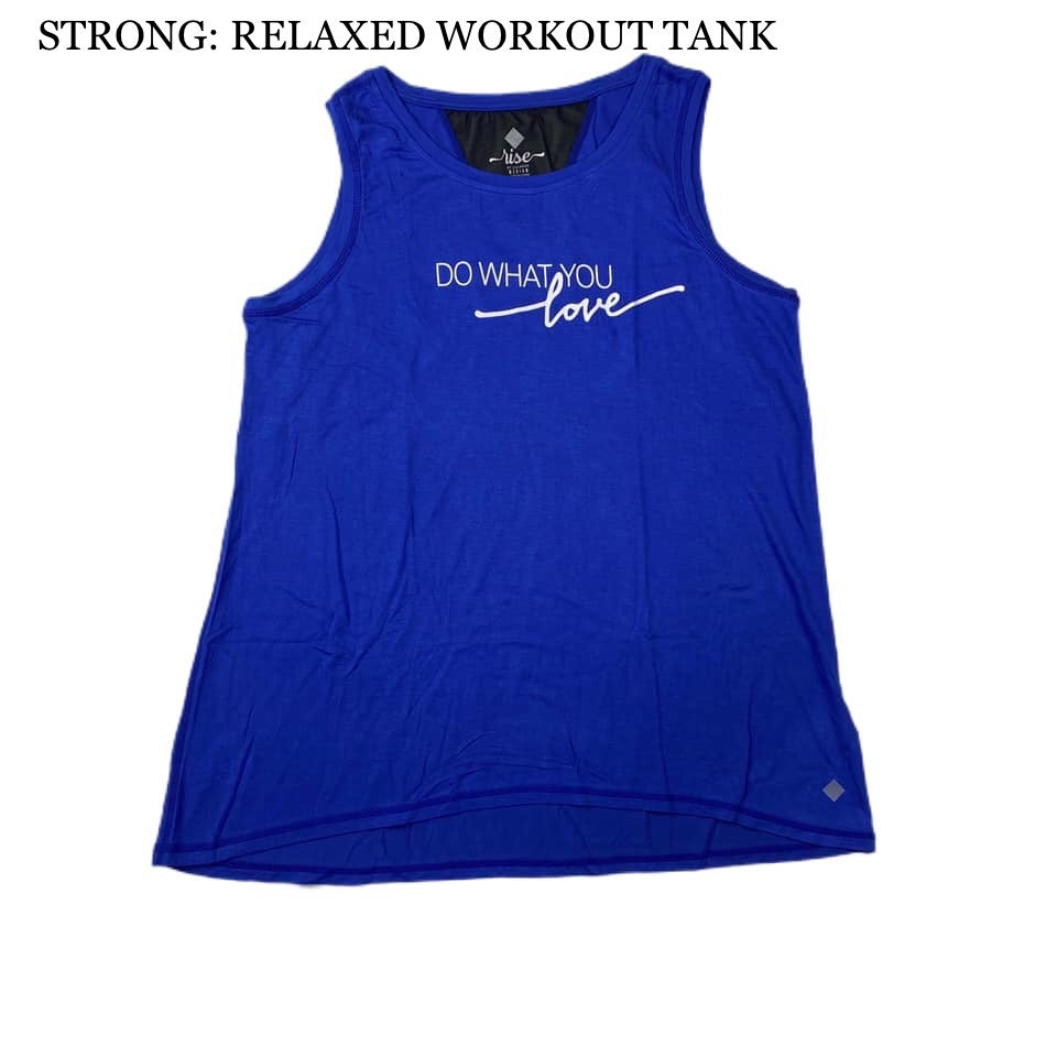 Strong Relaxed Fitness Tank 1XL Do What You Love