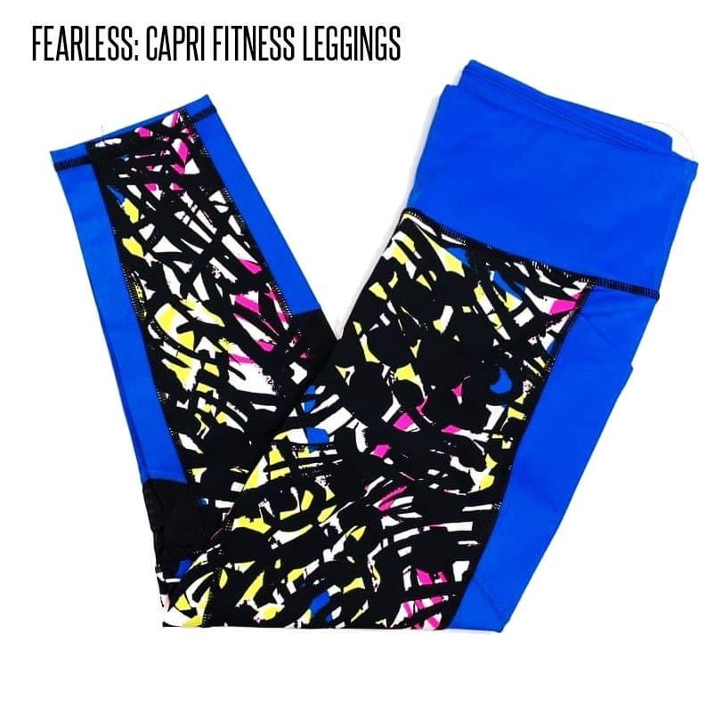 Fearless Athleisure Capri Legging XL Art Deco