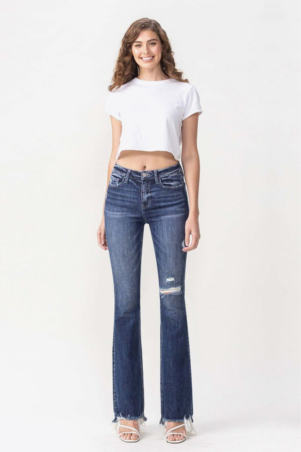 Lillian Raw Hem Bootcut Jeans
