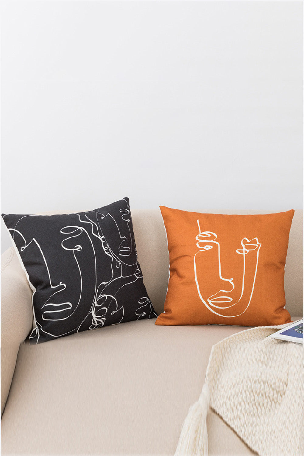 2-Pack Set Pop Home Throw Pillow Cases | 4 Styles |