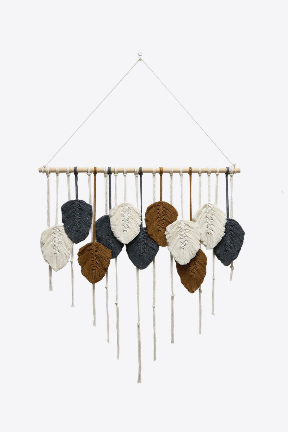 Hand-Woven Feather Macrame Wall Hanging | 3 Colors |