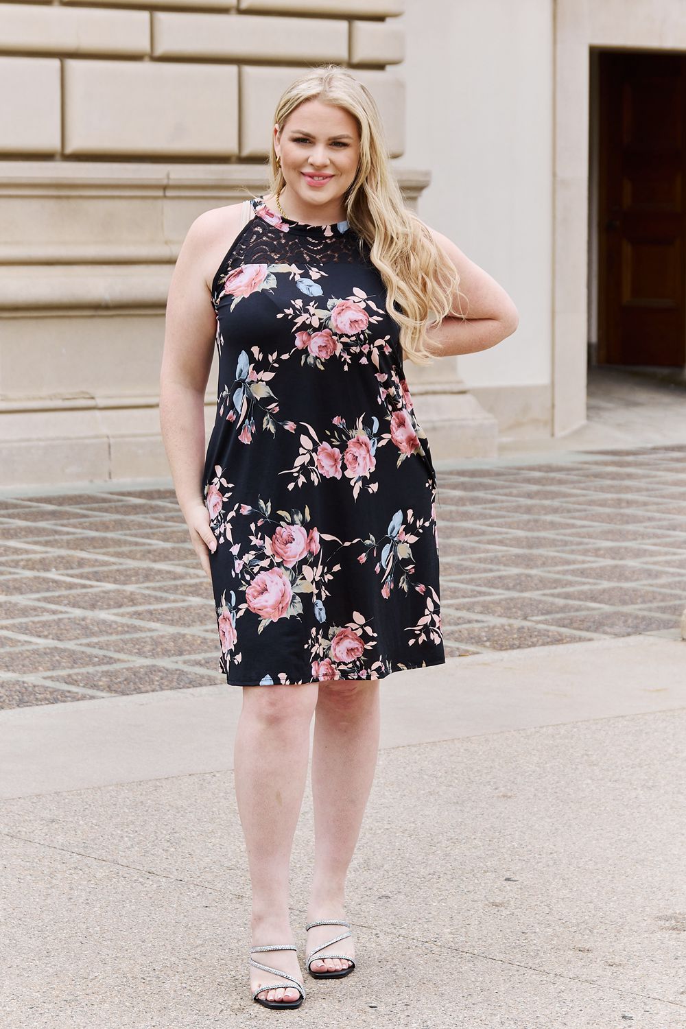 On a Journey Floral Dress with Pockets