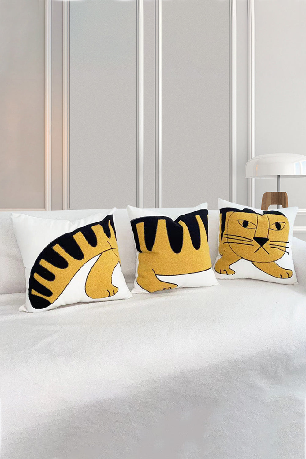 3-Pack Set Felidae Decorative Throw Pillow Cases | 2 Styles |
