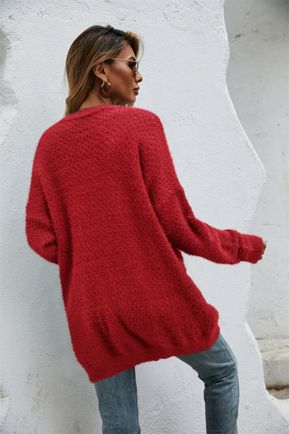 Felicia Fuzzy Cardigan with Pockets | 6 colors |