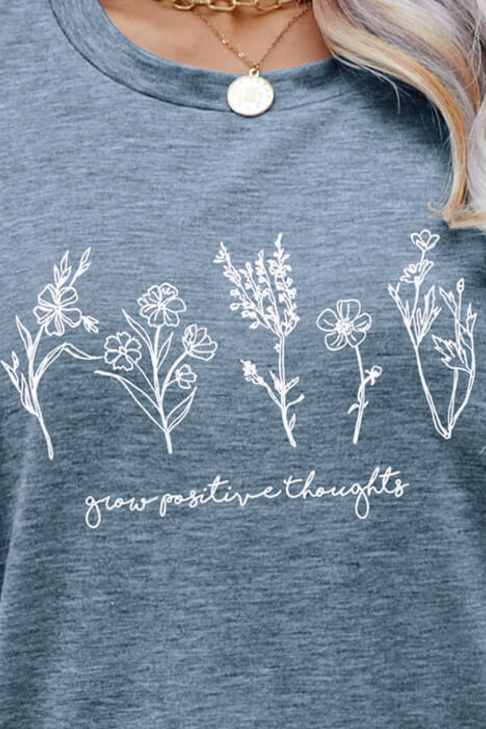 Grow Positive Thoughts Graphic Tee | 6 colors |