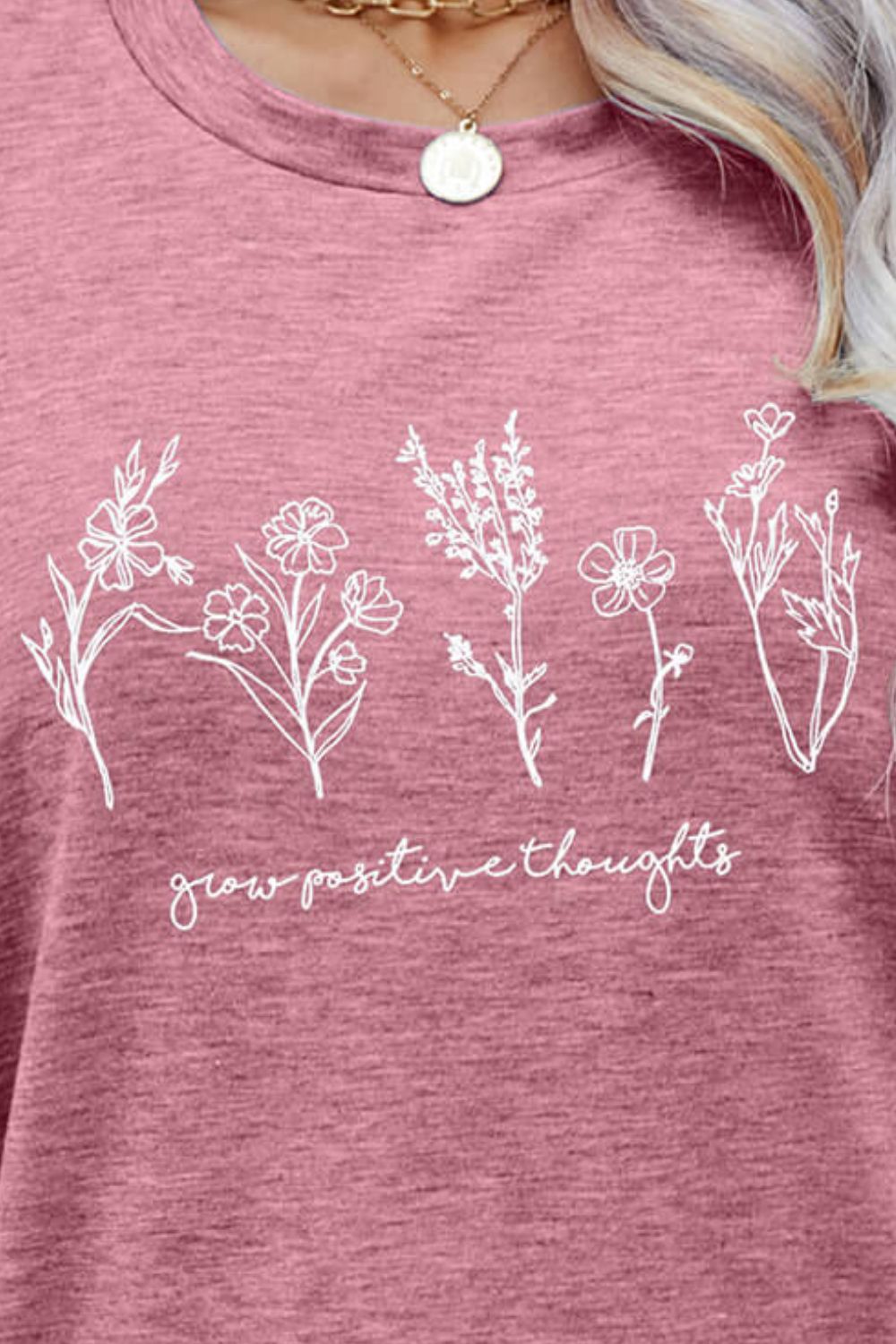 Grow Positive Thoughts Graphic Tee | 6 colors |