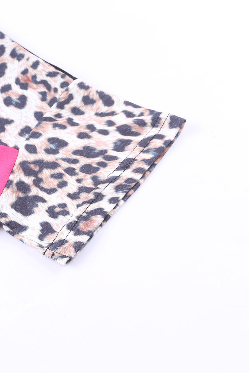 Lonna Leopard Color Block Top