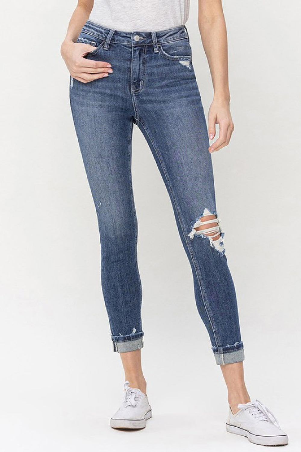 Teagan High Rise Cropped Skinny Jeans