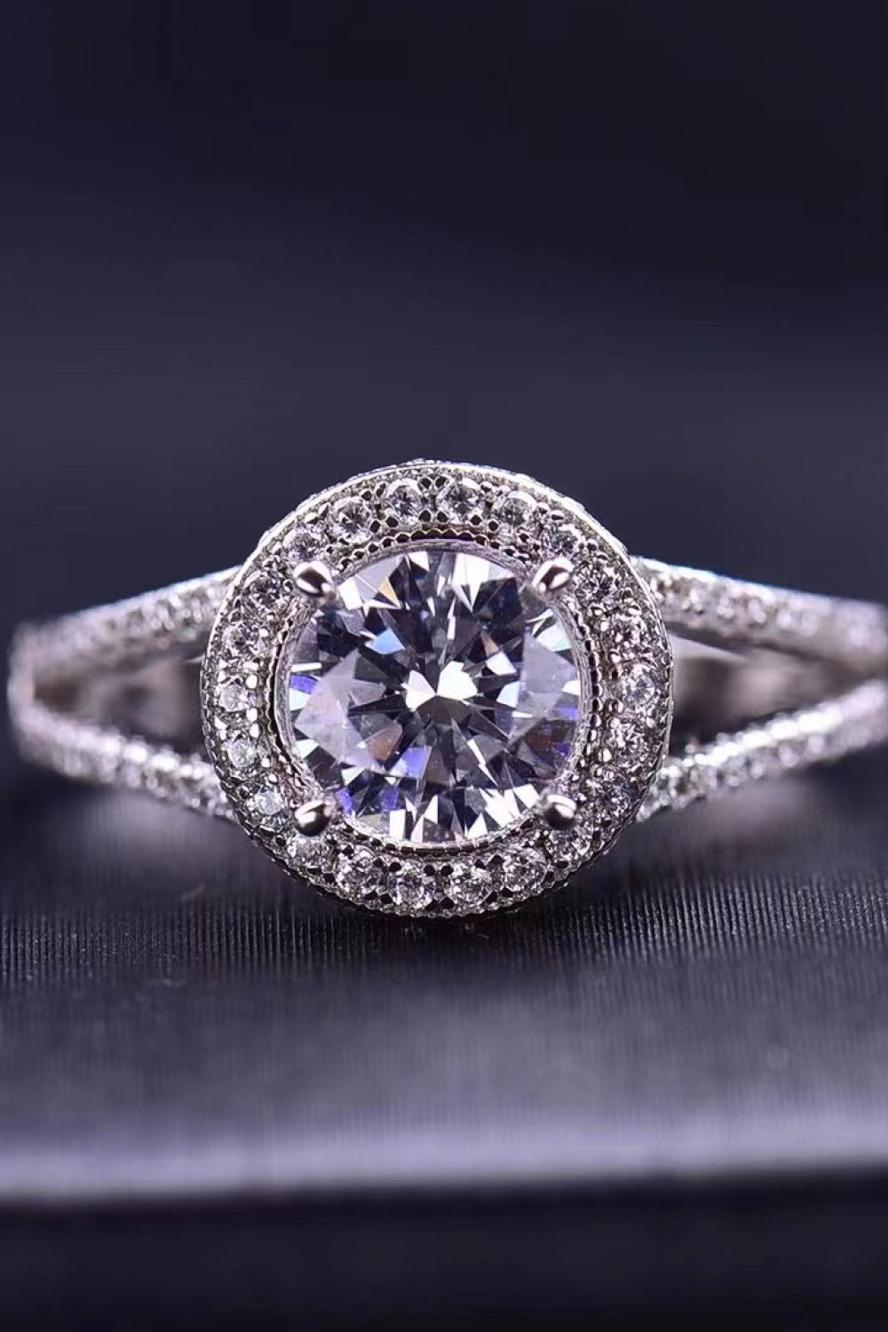 Shiny and Chic 2 Carat Moissanite Ring