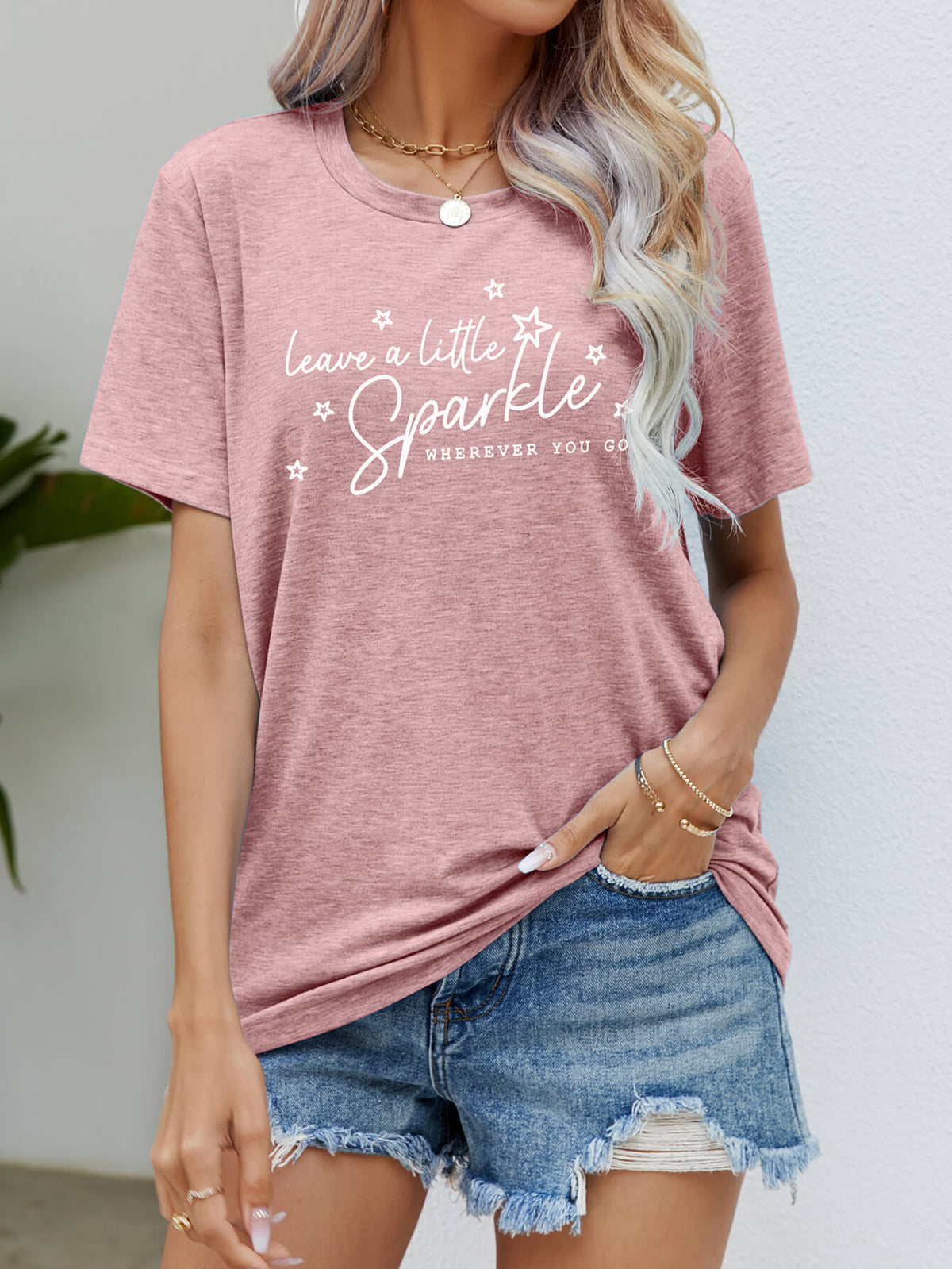 Leave a Little Sparkle Graphic Tee | 6 colors |