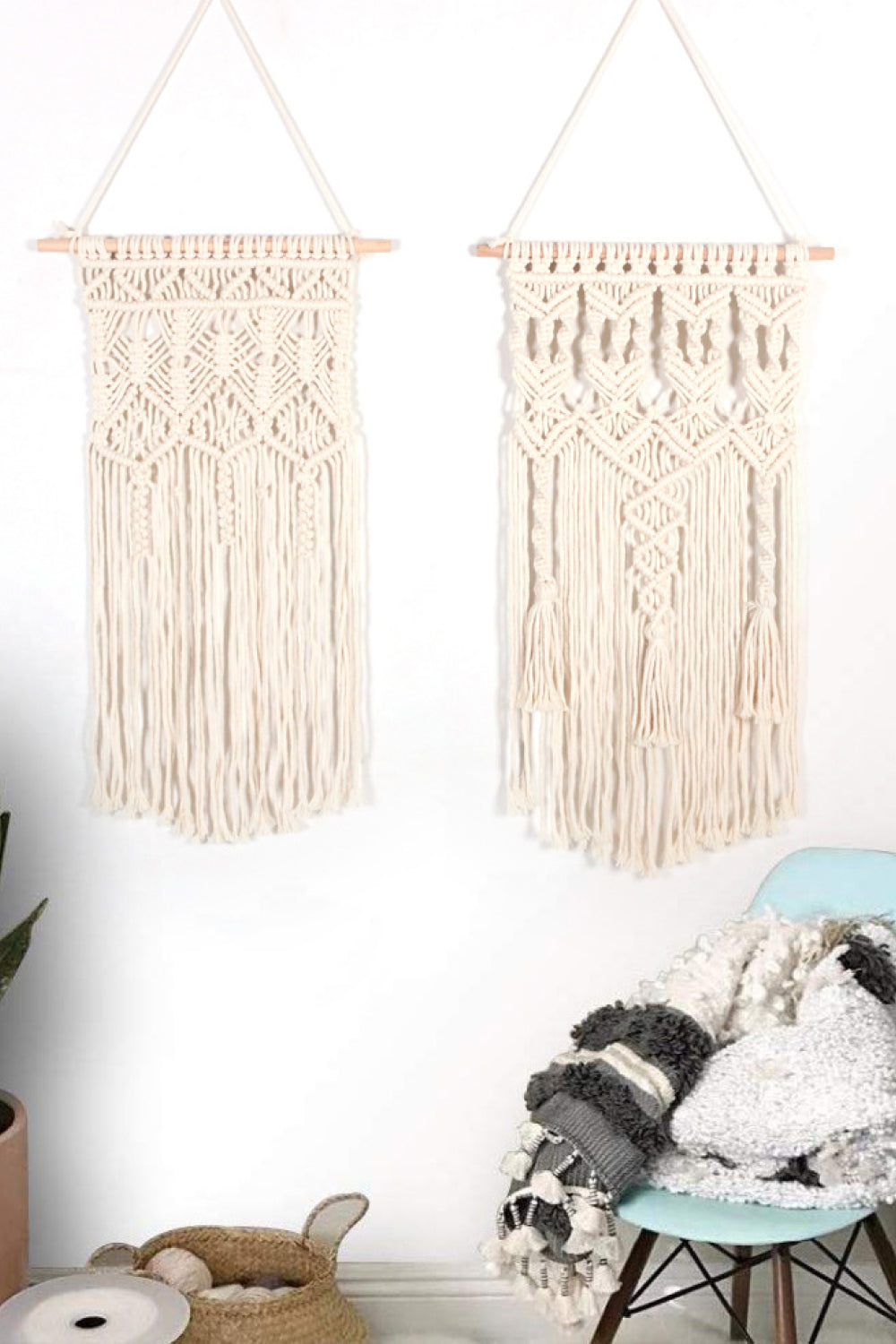 Macrame Bohemian Hand-Woven Fringe Wall Hanging | 2 Styles |