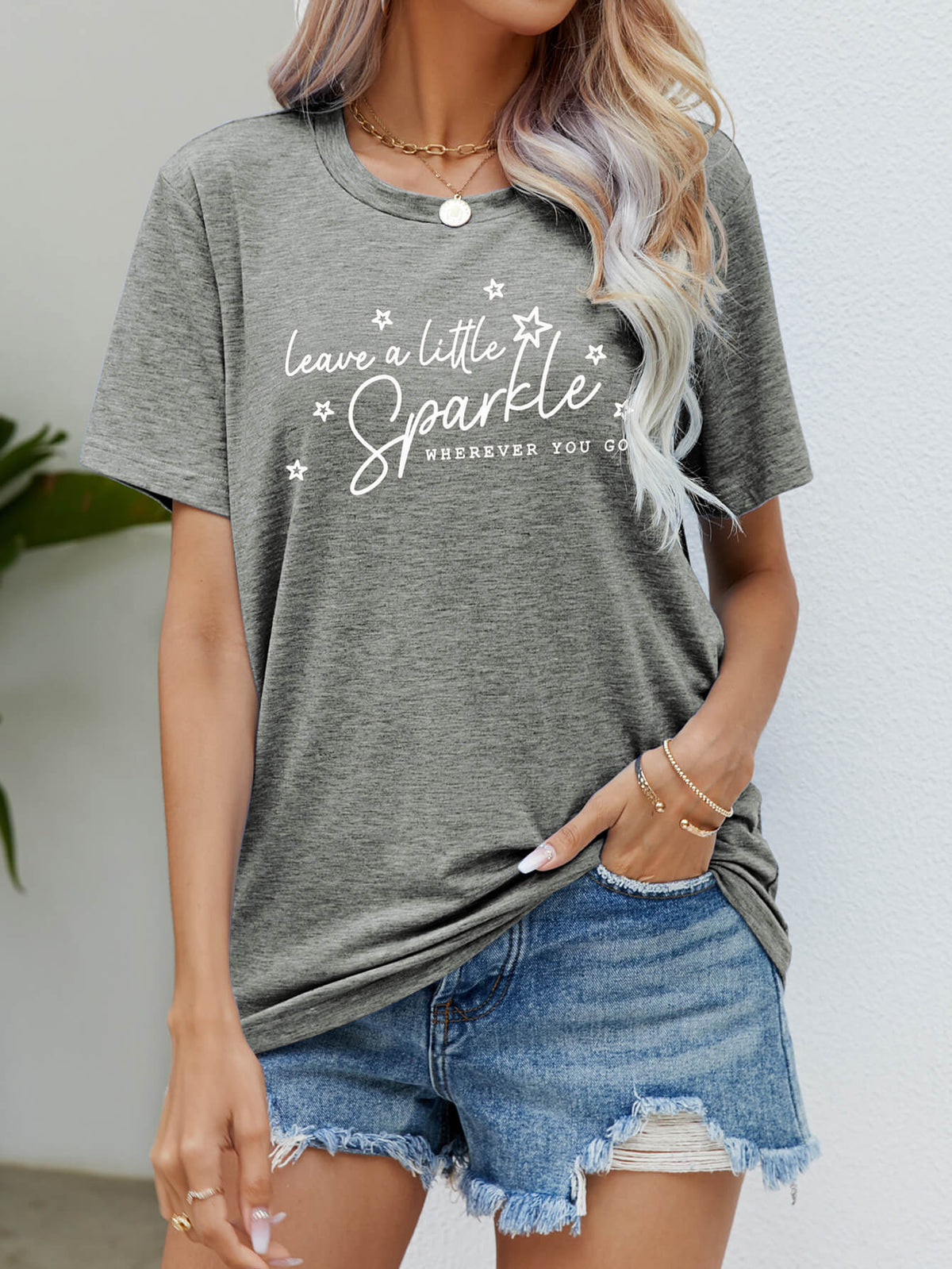 Leave a Little Sparkle Graphic Tee | 6 colors |