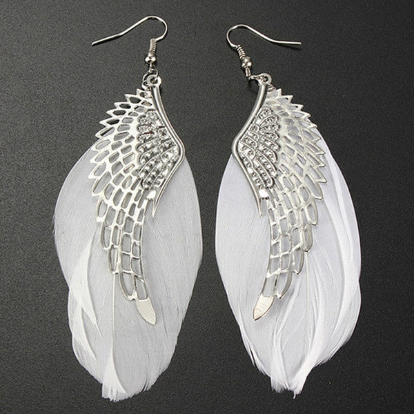 Angel Wing Feather Earrings