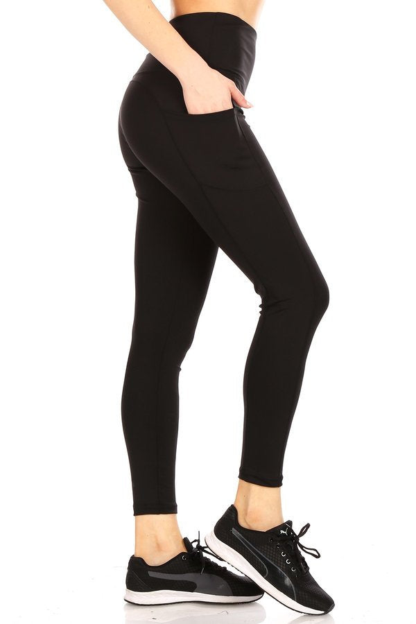 Athleisure Leggings with Pockets, Tummy Control, Uplifting Hold & Stretch.