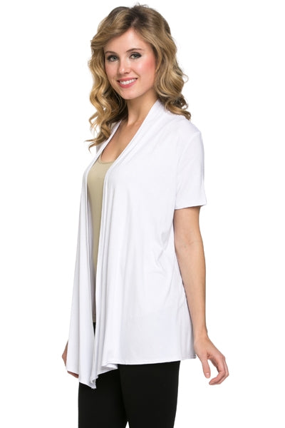 Short Sleeve Cardigan - Solid Colors – derbecca Short Sleeve Cardigan - Solid Colors – derbecca