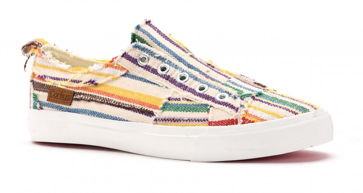 Corkys Babalu Sneaker Multi Stripes