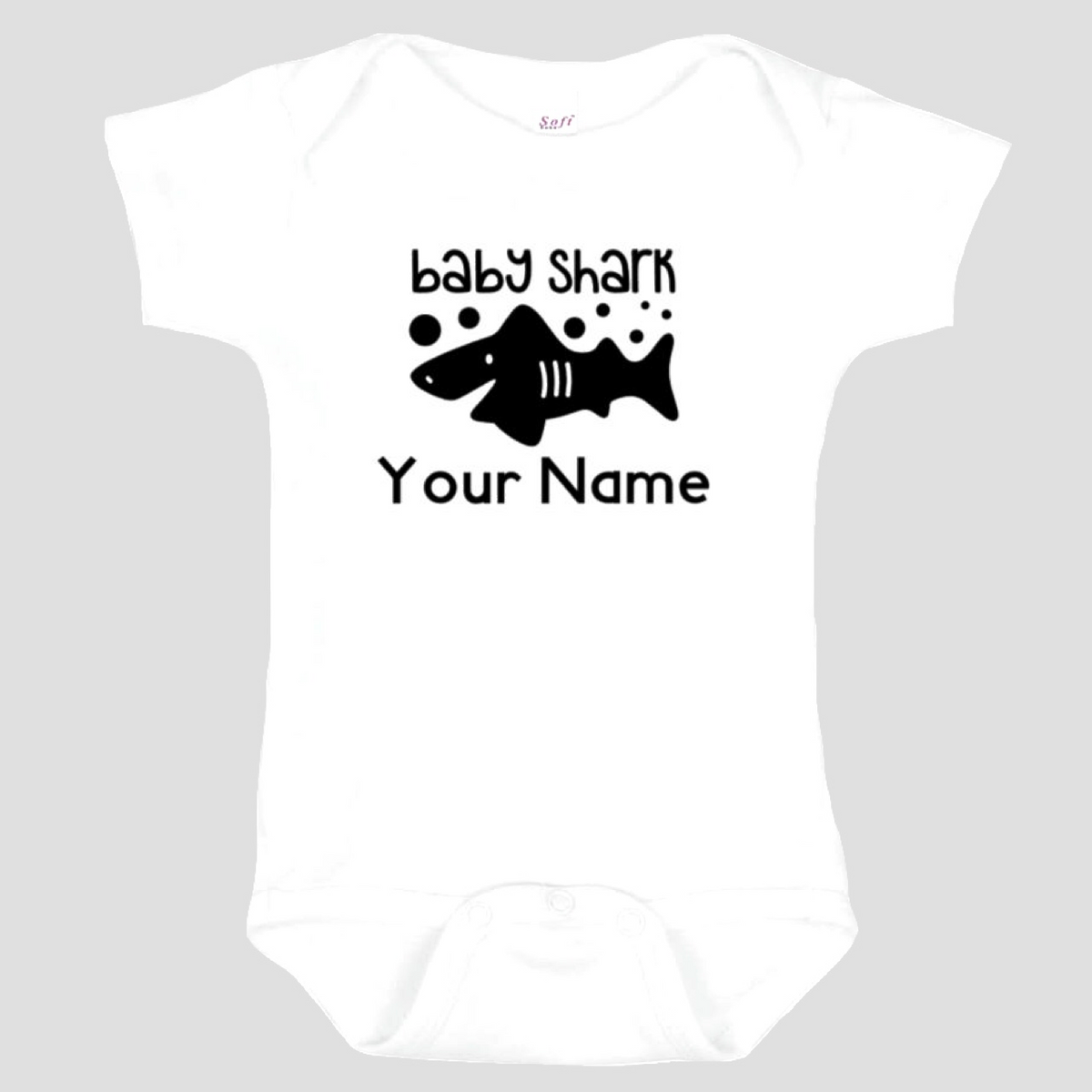 Baby Onesie: Shark * add baby name