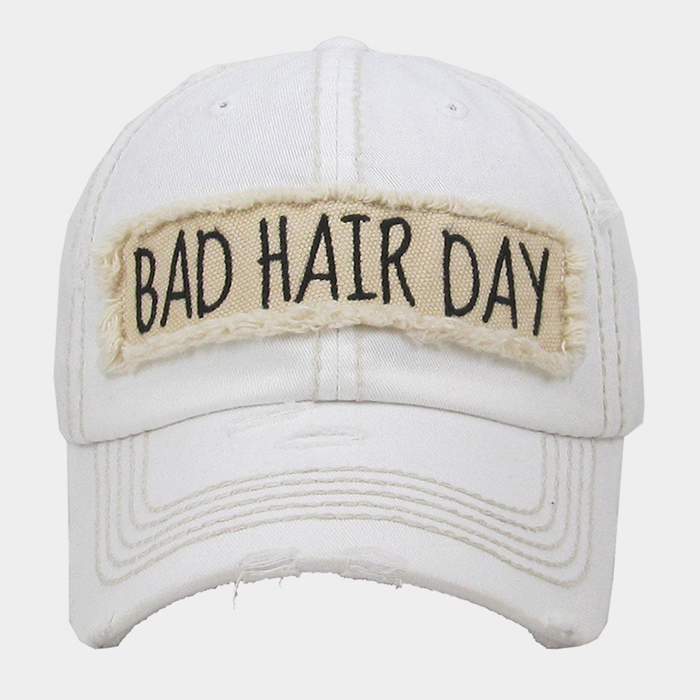 Vintage Distressed Cap 'Bad Hair Day'