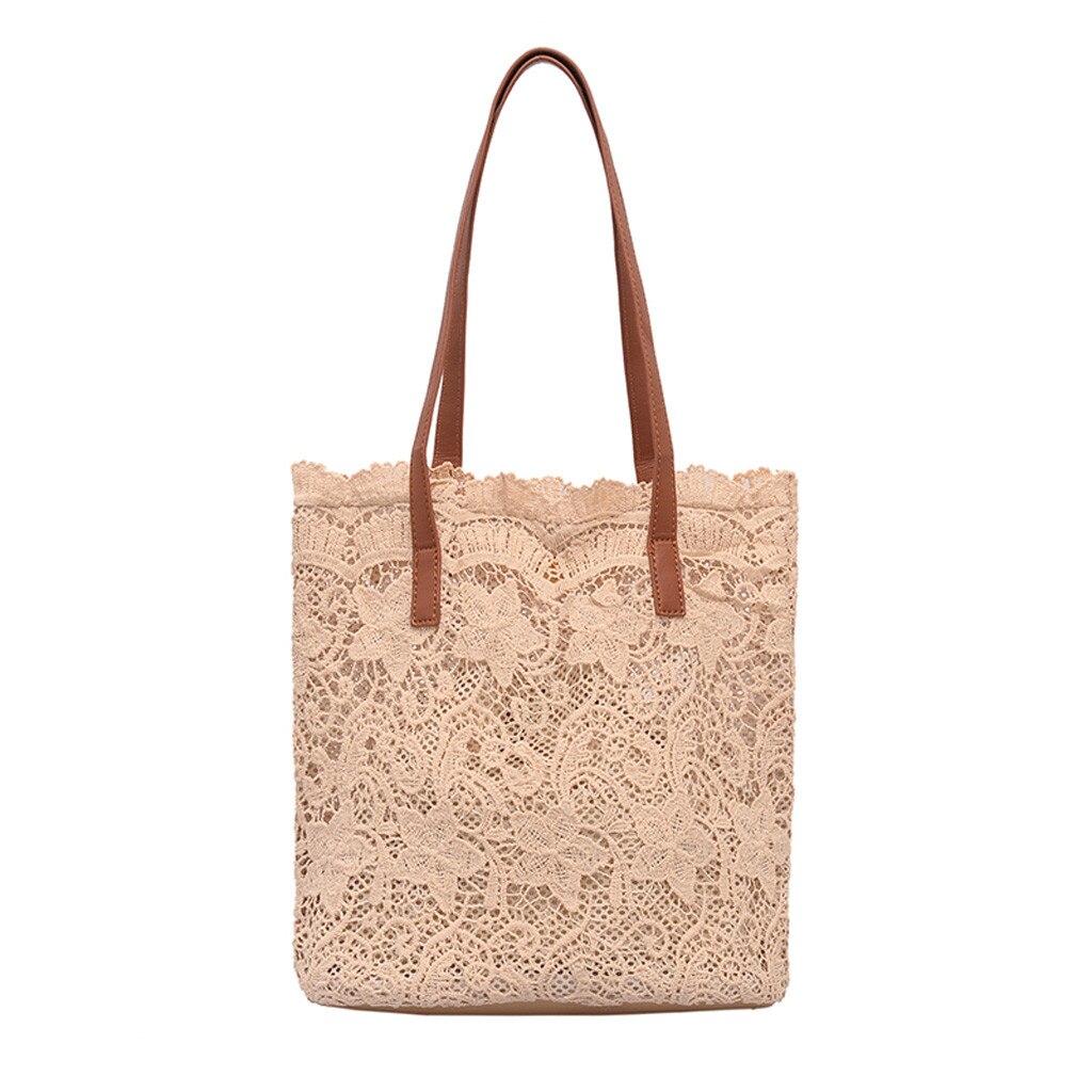 Ombré Queen Anne's Lace Tote Bag - I Like Crochet