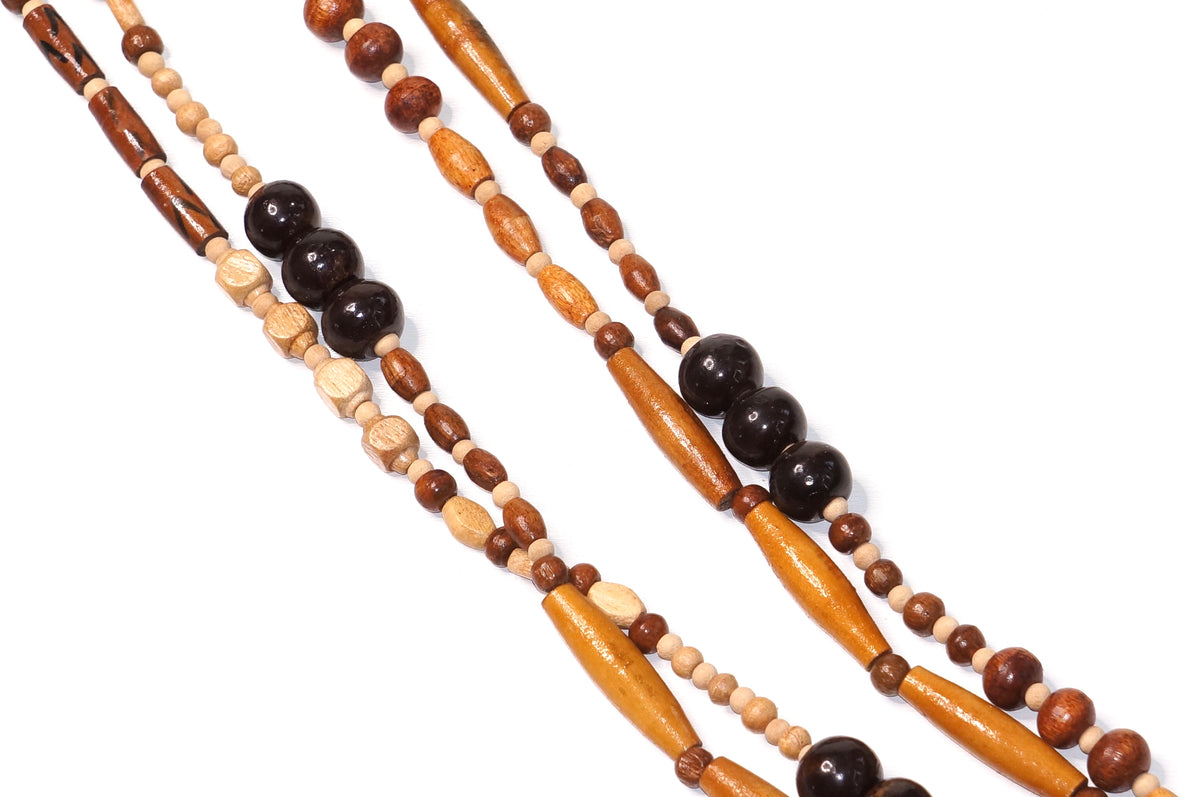 Boho Wooden Bead Necklace