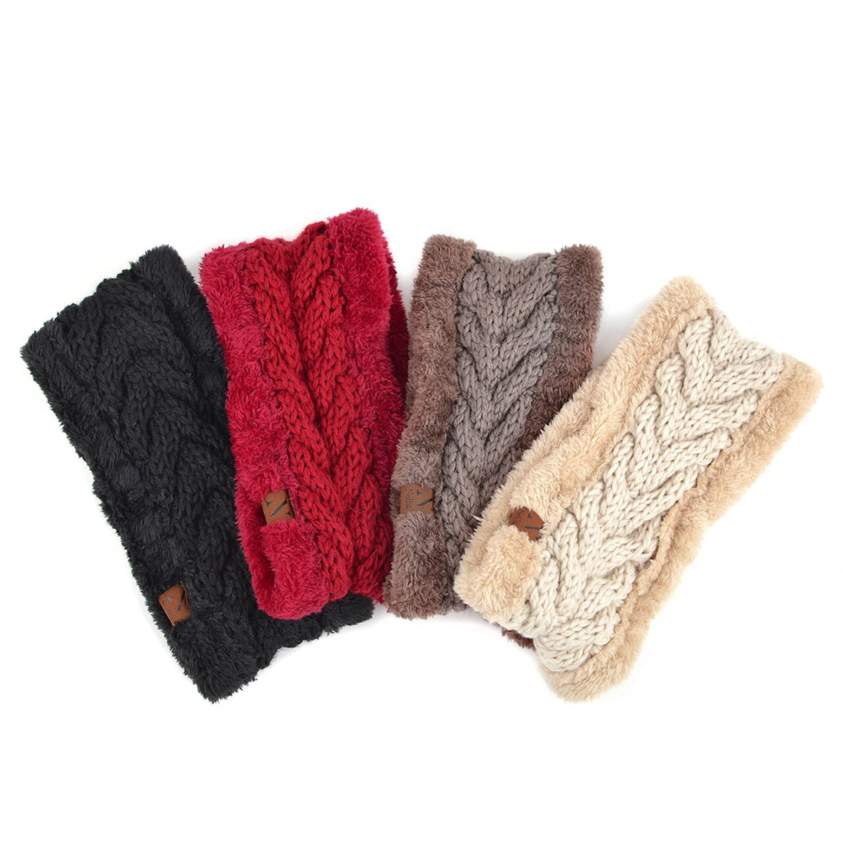 Cable Knit Fleece Headwrap