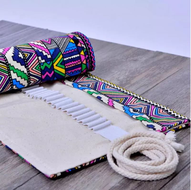 Embroidered Pencil/Brush Pouch