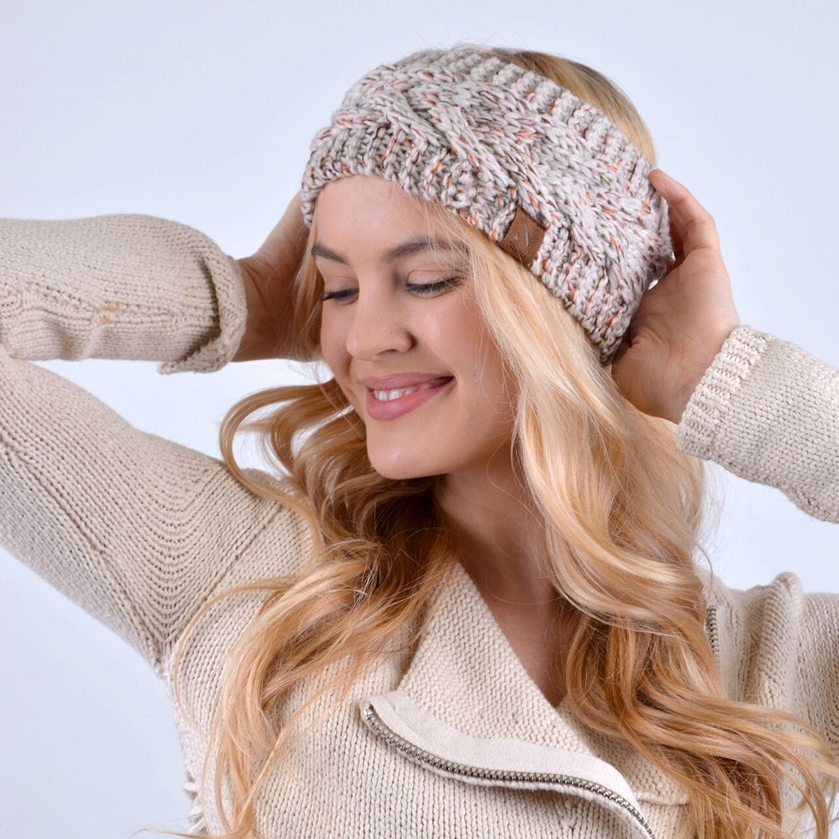 knit, headband, headwrap, winter, clothing, hat, women
