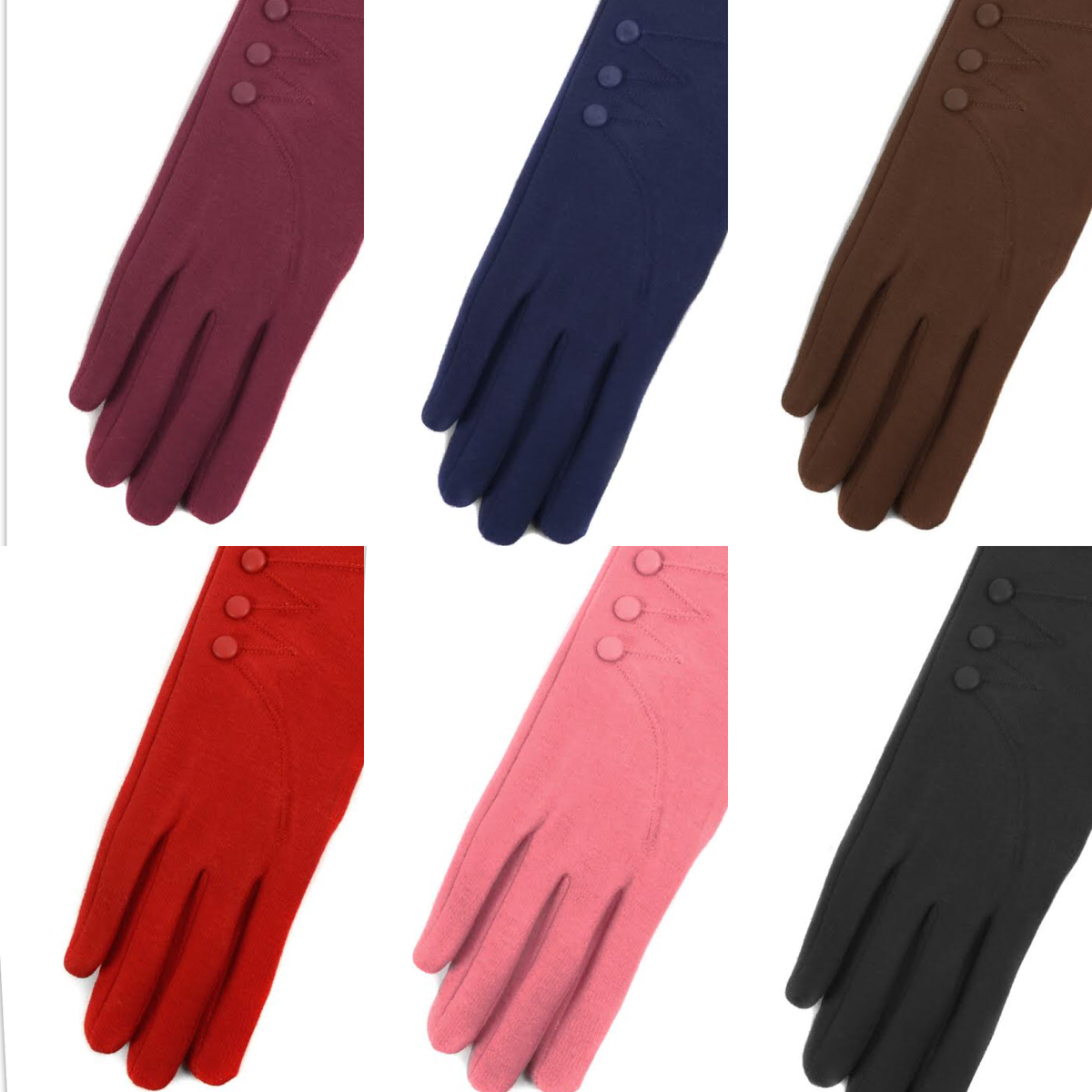 Solid Touch Screen Gloves | 6 colors |