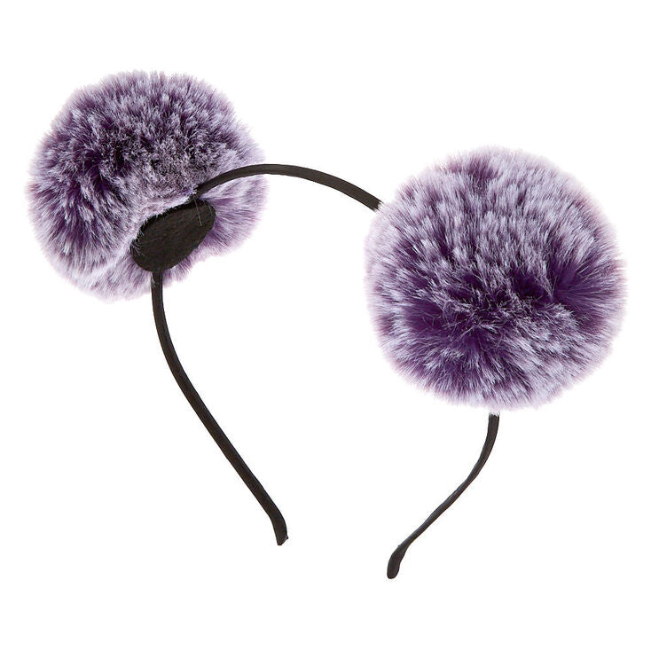 Pom Pom Purple Headband